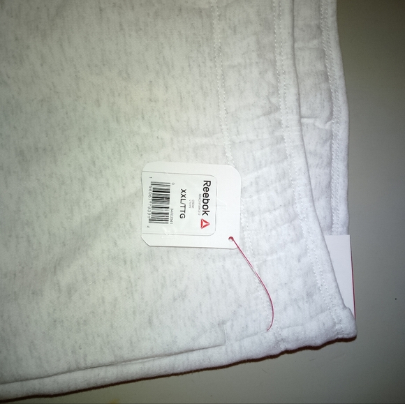 Men's Reebok Light Gray Joggers - Picture 3 of 3